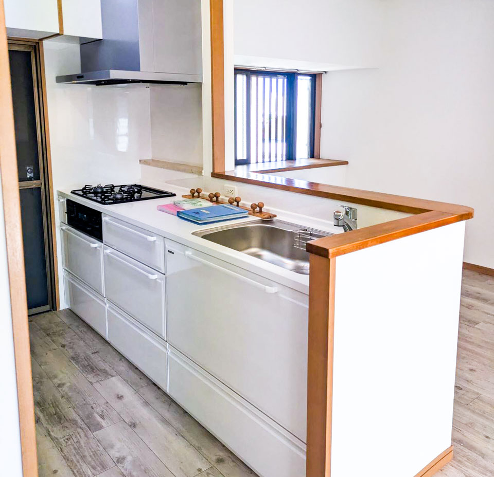 リフォーム後の新しいキッチン