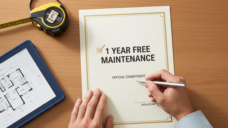 沖縄県那覇市のタイホウ建設のアフターサービスは1年間手直し無料