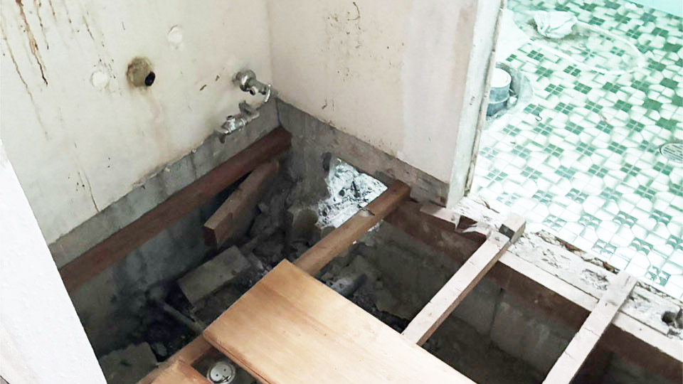 トイレの改修前の様子