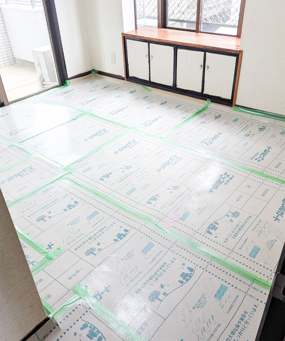 洋室のフローリングを綺麗にリフォーム