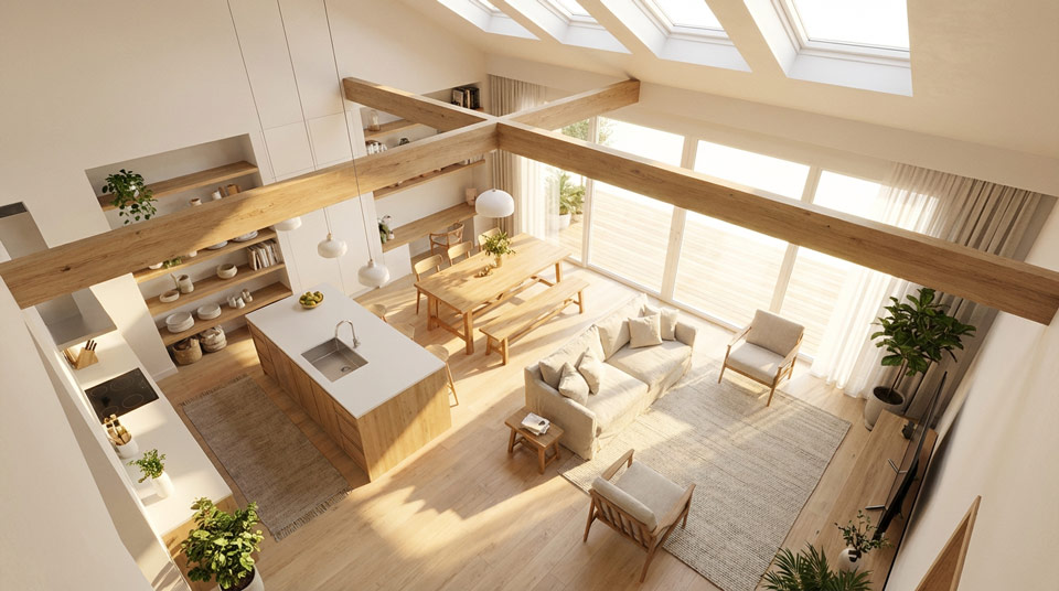 リフォームの3D図面のイメージ